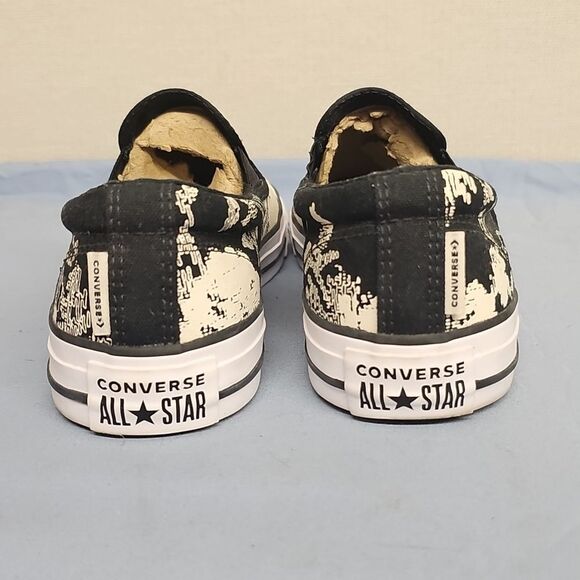 CONVERSE CTAS DOUBLE GRIP SLIP BLACK EGRET SLIP-ONS BFPM-06-239 - Picture 3 of 10